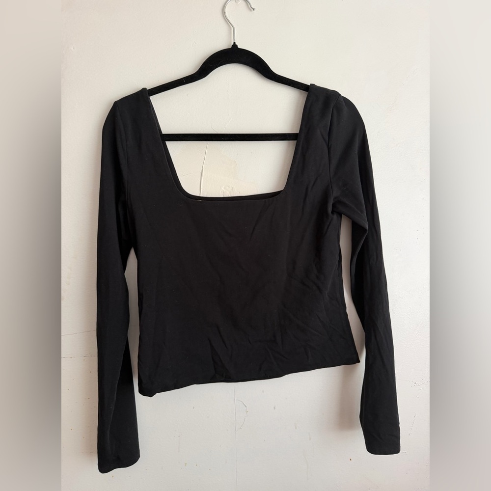 Vince Double Lined Ultra Square Neck Long Sleeve - Picture 2 of 5